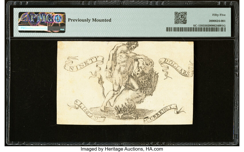 image for: South Carolina February 8, 1779 $90 PMG About Uncirculated 55....