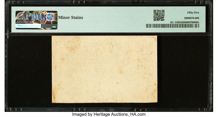 image for: South Carolina April 10, 1778 10s Remainder PMG About Uncirculated 55....