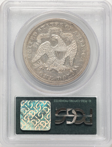 image for: 1868 $1 FS-301, OC-3, Low R.4, VF35 PCGS. A Top 30 Variety. Housed in a Generation 3.1 green label holder. PCGS Population:...