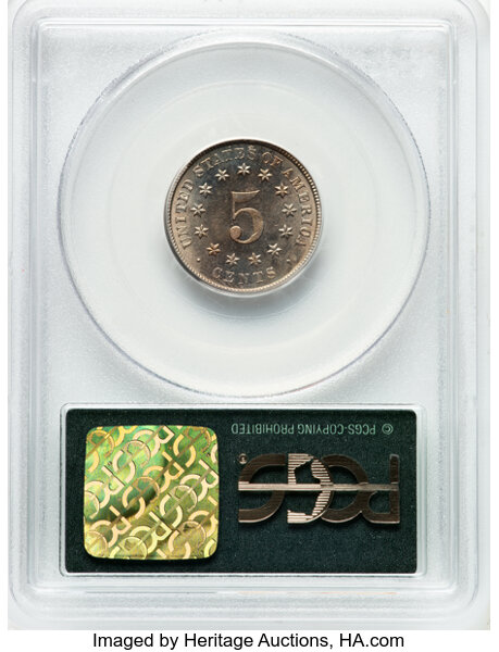image for: 1882 5c PCGS MS64