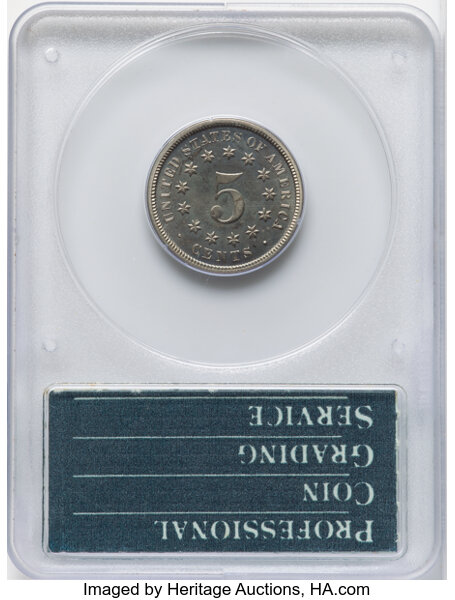 thumbnail for: 1870 5c PCGS PR65