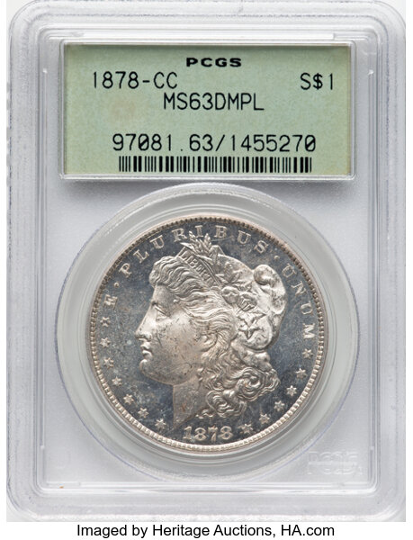 未使用CDまとめ23点 1878 CC One Dollar MS Values | Greysheet