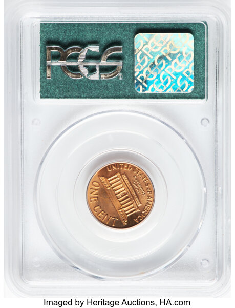 image for: 1972 1C Doubled Die Obverse, FS-101, MS65 Red PCGS. CAC.  Housed in a Generation 2.0 Doily label holder. CAC: 156 in 65, 17...