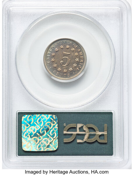 image for: 1871 5c PCGS PR63