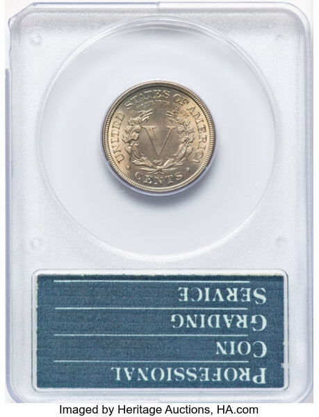 thumbnail for: 1883 Cents 5c PCGS MS65 CAC