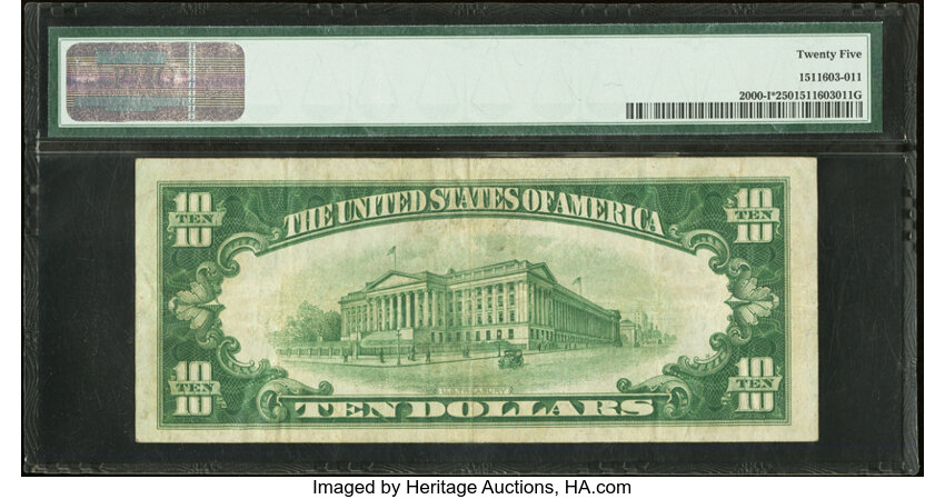 image for: Fr. 2000-I* $10 1928 Federal Reserve Star Note. PMG Very Fine 25....