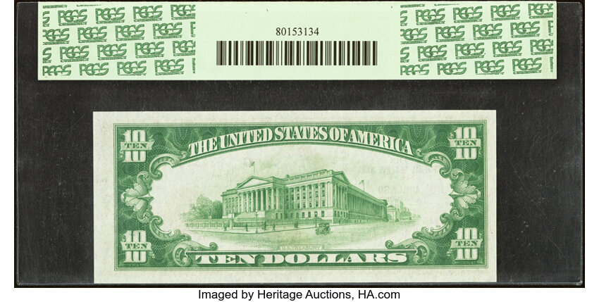 image for: Fr. 1860-G $10 1929 Federal Reserve Bank Note. PCGS Gem New 65PPQ....