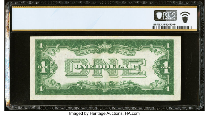 image for: Fr. 1601* $1 1928A Silver Certificate Star Note. PCGS Banknote Choice VF 35....