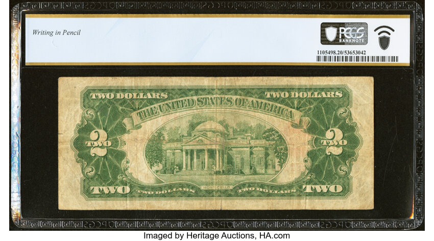 image for: Fr. 1502* $2 1928A Legal Tender Star Note. PCGS Banknote Very Fine 20....
