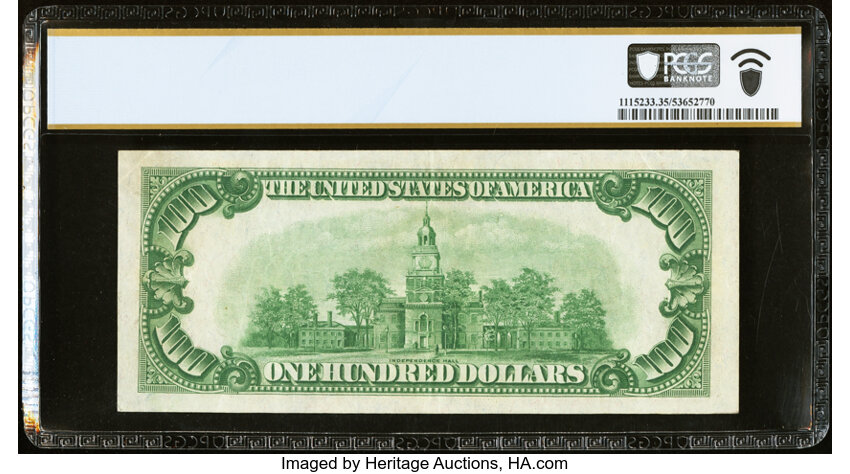 image for: Fr. 2150-L $100 1928 Federal Reserve Note. PCGS Banknote Choice VF 35 PPQ....