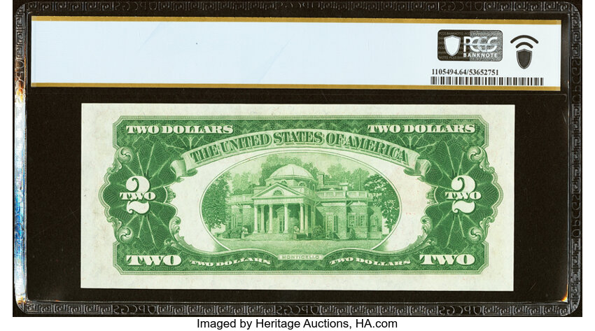 image for: Fr. 1501* $2 1928 Legal Tender Star Note. PCGS Banknote Choice Unc 64 PPQ....