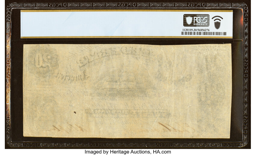 image for: T9 $20 1861 PF-13 Cr. 32 PCGS Banknote Very Fine 30....