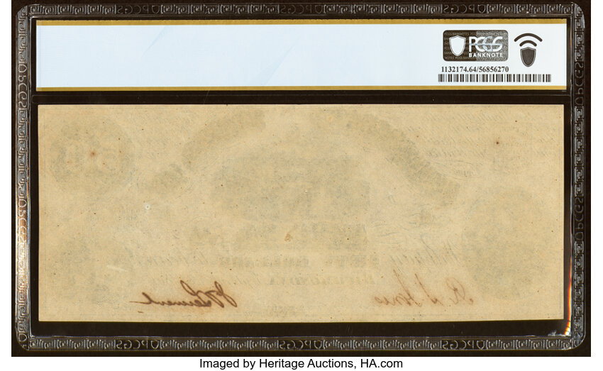 image for: T14 $50 1861 PF-4 Cr. 65 PCGS Banknote Choice Unc 64....