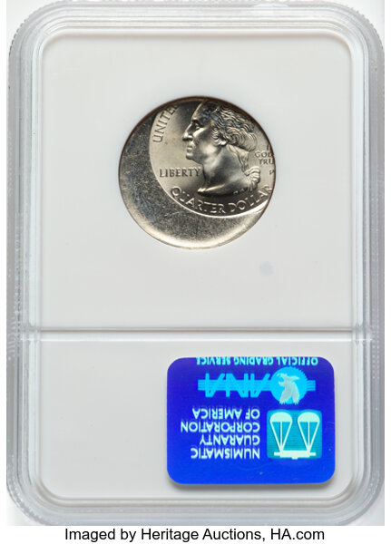 image for: (2000)-P 25C South Carolina Statehood Quarter -- Struck 30% Off Center at 1:30 -- MS67 NGC....