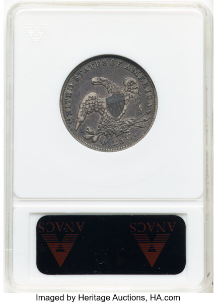 image for: 1836 25C B-1, R.2, VF30 ANACS. Housed in a small-sized holder. Mintage 472,000....