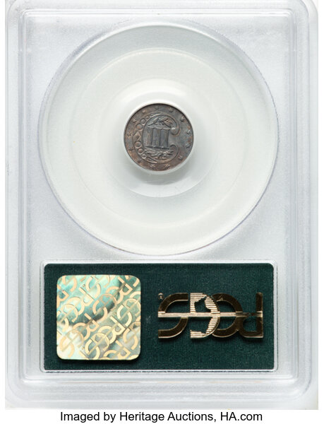 image for: 1858 3cS PCGS MS62