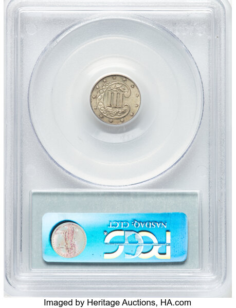 image for: 1854 3cS PCGS MS62