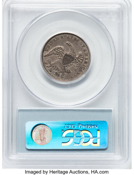 image for: 1834 25C B-2, R.4, XF40 PCGS. CAC. CDN: $396 Whsle. Bid for NGC/PCGS XF40. Mintage 286,000....