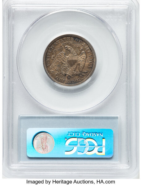 thumbnail for: 1877-S 25c PCGS AU55