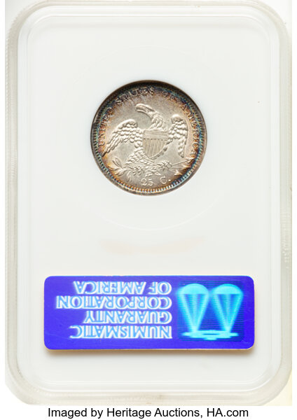 thumbnail for: 1834 B-4 25c NGC AU58 CAC