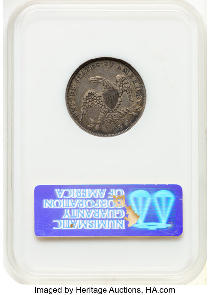 image for: 1835 25C B-5, R.2, VF30 NGC. CAC. Housed in a Generation 4 fatty holder. CAC: 24 in 30, 119 finer (10/25). CDN: $170 Whsle....