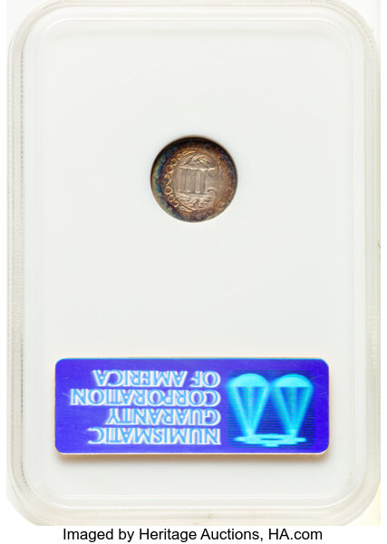 image for: 1862/1 3CS MS63 NGC. Gold CAC. Housed in a Generation 4 fatty holder. Gold CAC: 1 in 63, 0 finer (10/25). CDN: $525 Whsle. ...