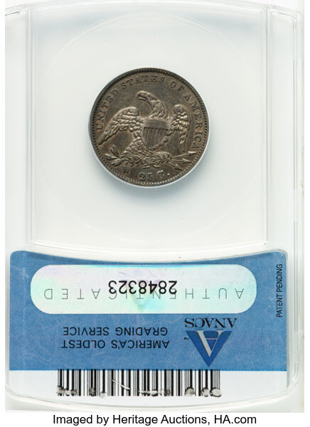 image for: 1831 Large Letters, RPD, B-5, FS-301 25c ANACS XF40