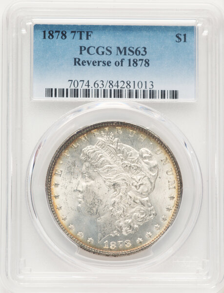 1878 7TF Morgan Dollar Reverse of 1878 Mint State (MS) Pricing