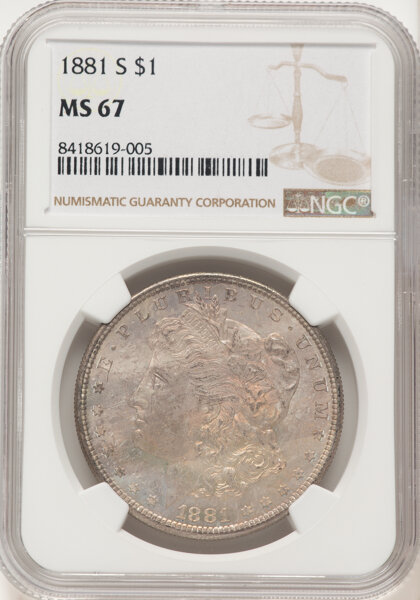1881 S Morgan Dollar Mint State (MS) Pricing Guide | The Greysheet