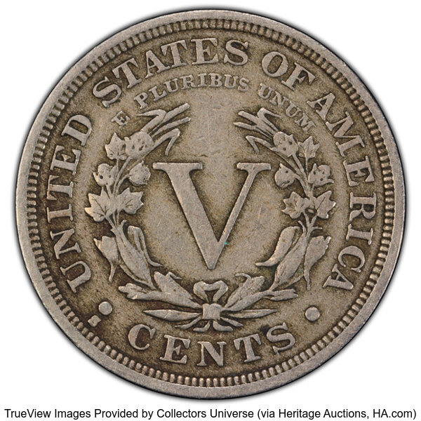 1912-S 5c VF25 thumbnail 2
