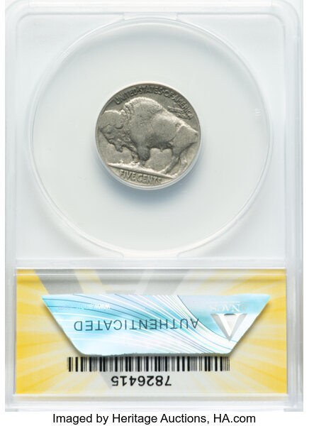 image for: 1936 5C Doubled Die Reverse-001, FS-801, Fine 15 ANACS....