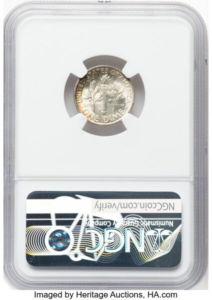 image for: 1947-S 10C MS68 Full Bands NGC. NGC Census: 16 in 68 (1 in 68+, 2 in 68*), 0 finer (10/25). CDN: $1,500 Whsle. Bid for NGC/...