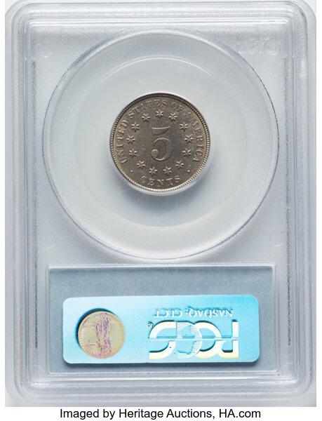 1883 5c Shield MS64 thumbnail 4