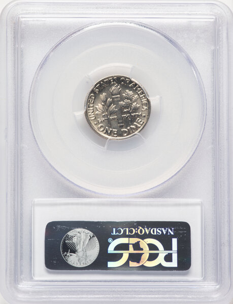 image for: 1982 10C No Mintmark - Strong, FS-501, MS66 Full Bands PCGS.  CDN: $420 Whsle. Bid for NGC/PCGS MS66....