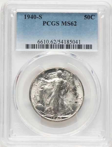 1940 S Half Dollar MS Values | Greysheet