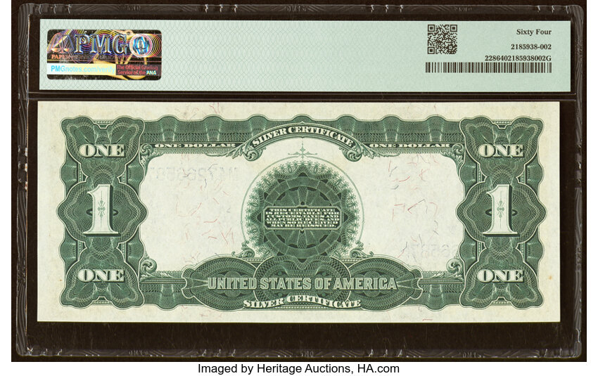 image for: Fr. 228 $1 1899 Silver Certificate PMG Choice Uncirculated 64....