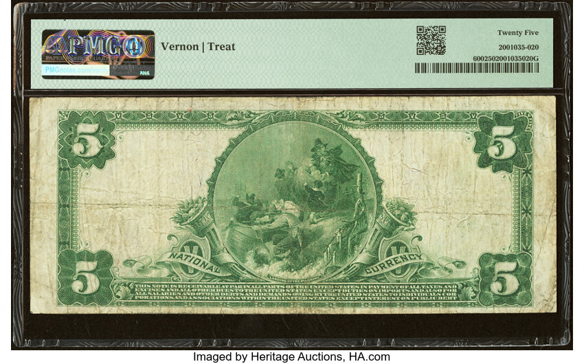 image for: Gloversville, NY - $5 1902 Plain Back Fr. 600 The City National Bank Ch. # 9305 PMG Very Fine 25....