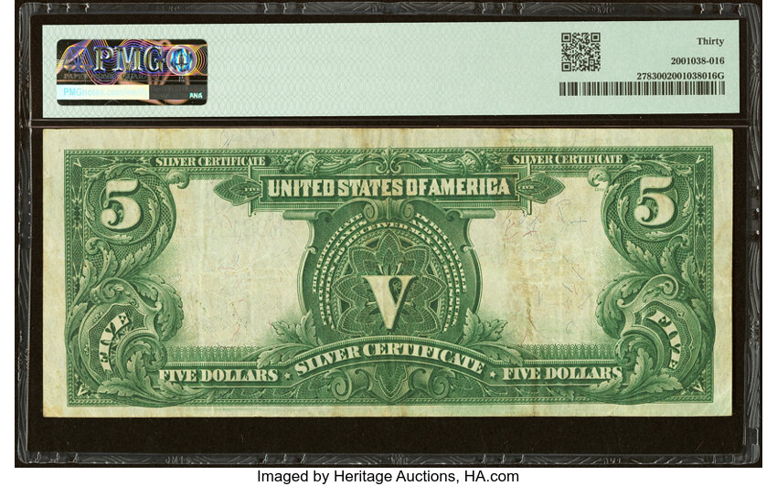 image for: Fr. 278 $5 1899 Silver Certificate PMG Very Fine 30....