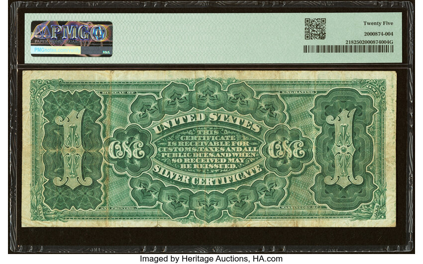 image for: Fr. 218 $1 1886 Silver Certificate PMG Very Fine 25....