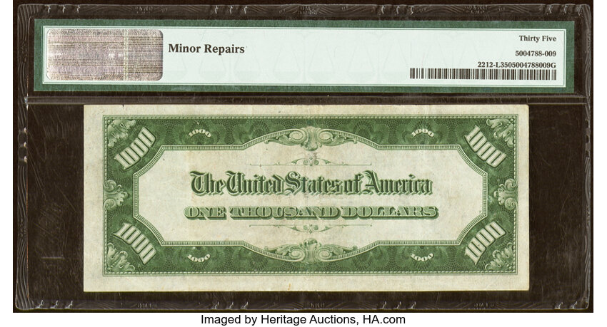 image for: Fr. 2212-L $1,000 1934A Federal Reserve Note. PMG Choice Very Fine 35....