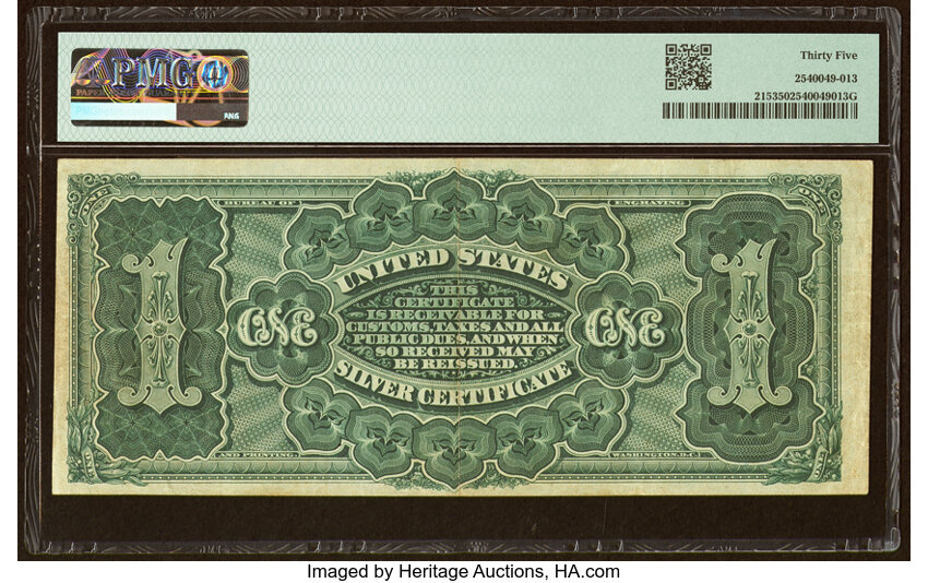 image for: Fr. 215 $1 1886 Silver Certificate PMG Choice Very Fine 35....