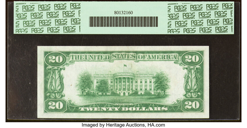 image for: Fr. 2050-D $20 1928 Federal Reserve Note. PCGS Superb Gem New 67PPQ....