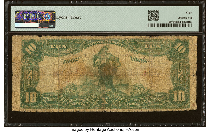image for: Colville, WA - $10 1902 Date Back Fr. 617 The First National Bank Ch. # (P)8104 PMG Very Good 8....