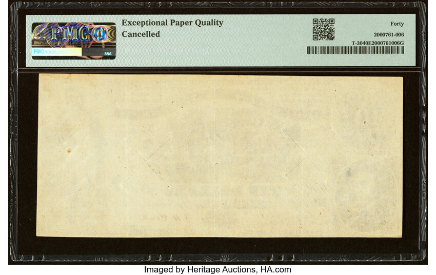 image for: T30 $10 1861 PF-3 Cr. 239 PMG Extremely Fine 40 EPQ....