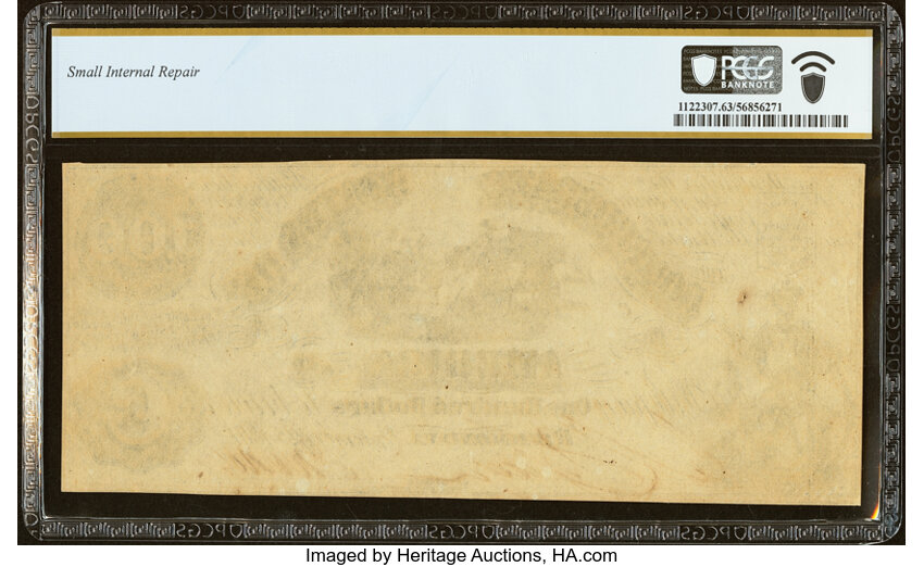 image for: T13 $100 1861 PF-4 Cr. 56/56A PCGS Banknote Choice Unc 63....