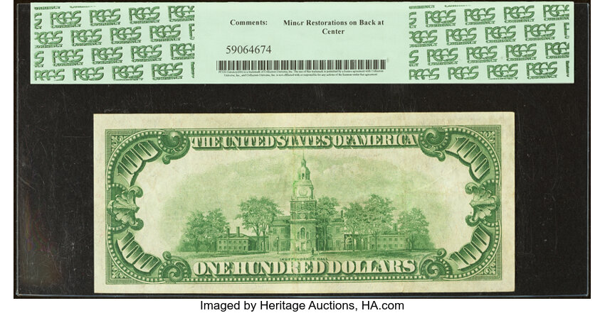 image for: Fr. 2150-G* $100 1928 Federal Reserve Star Note. PCGS Extremely Fine 40....