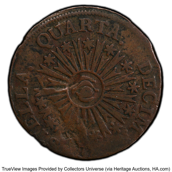 image for: 1785 Vermont Copper, VERMONTS, RR-2, Bressett 1-A, W-2005, R.2, Fine 15 PCGS....