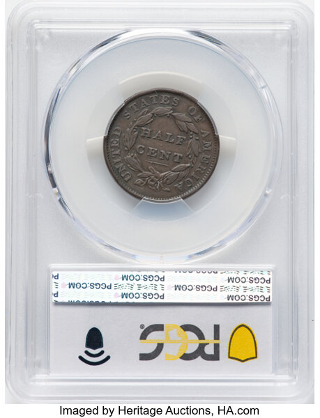 thumbnail for: 1833 C-1 1/2c PCGS XF40 BN