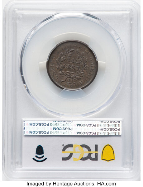 image for: 1807 1/2 C C-1, B-1, R.1, VF35 PCGS. Mintage 476,000....