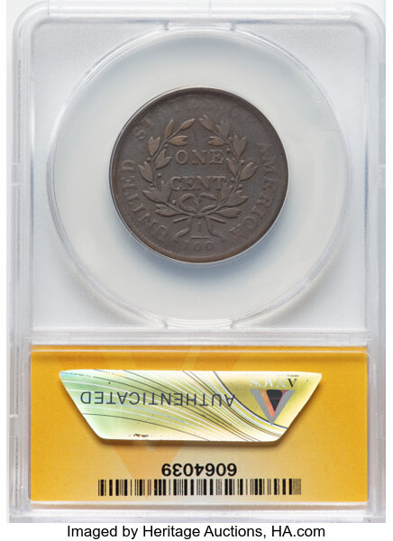 thumbnail for: 1805 S-267  1c ANACS VG8 BN